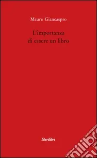 Affare L‘importanza di essere un libro