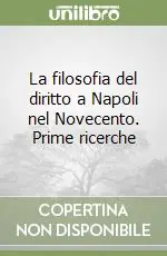 La filosofia del diritto a Napoli nel Novecento. Prime ricerche Offerta
