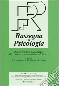 Subito Disponibile Rassegna di psicologia (2003) vol. 2-3