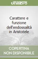 Promo Stagionale Carattere e funzione dell‘endossalità in Aristotele