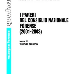 Occasione I pareri del Consiglio nazionale forense (2001-2003)