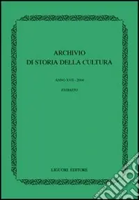 Prezzo Ridotto Archivio di storia della cultura (2004)