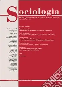 Sociologia. Rivista quadrimestrale di scienze storiche e sociali (2004). Vol. 3 Vendita Finale