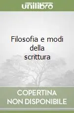 Filosofia e modi della scrittura Pagamento Sicuro