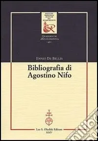 Bibliografia di Agostino Nifo Prezzo Basso