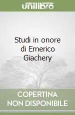 Occasione Imperdibile Studi in onore di Emerico Giachery