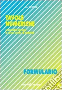 Tavole numeriche. Formulario Saldi