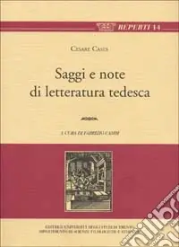 Saggi e note di letteratura tedesca A Buon Prezzo