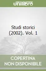 Studi storici (2002). Vol. 1 Economico