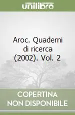 Aroc. Quaderni di ricerca (2002). Vol. 2 Promozione