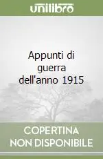 Promozione Appunti di guerra dell‘anno 1915
