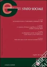 GE. Diritto ed economia dello Stato sociale (2003). Vol. 6 Economico