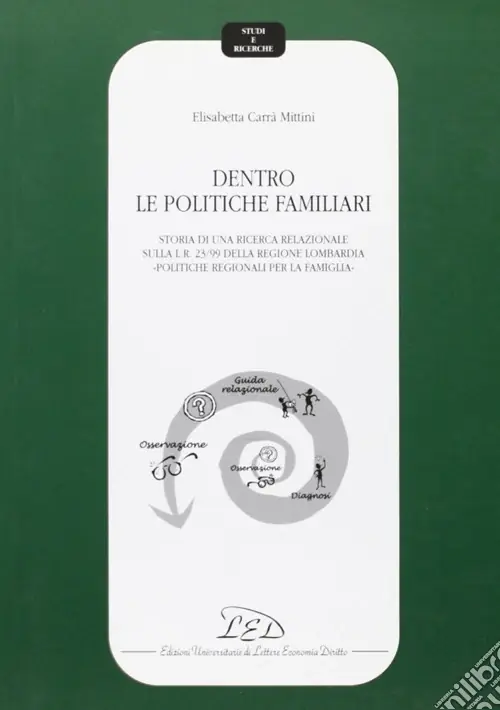 Promozione Dentro le politiche familiari. Storia di una ricerca relazionale sulla L. R. 23/99 della Regione Lombardia «Politiche regionali per la famiglia»