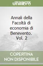 Vendita Finale Annali della Facoltà di economia di Benevento. Vol. 2