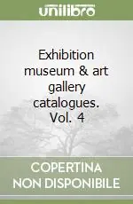 Exhibition museum & art gallery catalogues. Vol. 4 Sconto