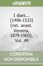 I diarii... (1496-1533) (rist. anast. Venezia, 1879-1903). Vol. 49 Pagamento Sicuro