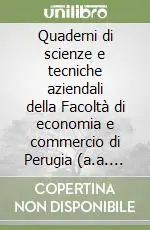 Spedizione Espresso Quaderni di scienze e tecniche aziendali della Facoltà di economia e commercio di Perugia (a.a. 1989-90). Vol. 9