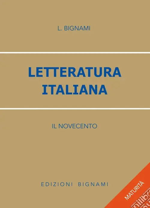 Promozione Letteratura italiana. Il Novecento