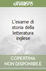 L‘esame di storia della letteratura inglese Novità