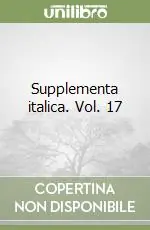 Offerta Supplementa italica. Vol. 17