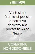 A Buon Prezzo Ventesimo Premio di poesia e narrativa dedicato alla poetessa «Ada Negri»