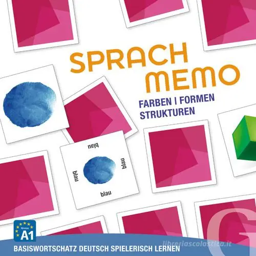 Prezzo Scontato Sprachmemo. Basiswortschatz Deutsch spielerisch lernen. Farben, Formen, Strukturen (A1). 108 Karten