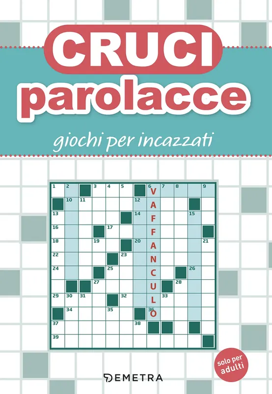 Spedito Oggi Cruciparolacce Giochi per incazzati