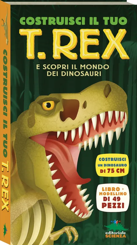 Costruisci il tuo T. rex e scopri il mondo dei dinosauri Libro + modellino di 49 pezzi Prezzo Basso