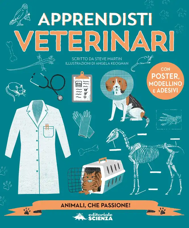 Novità Apprendisti veterinari Animali, che passione! - Con poster, modellino e adesivi