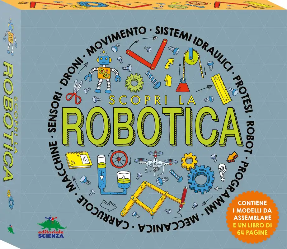 Scopri la robotica Contiene i modelli da assemblare e un libro di 64 pagine Miglior Prezzo