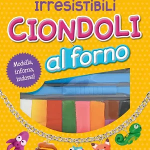 Irresistibili ciondoli al forno Modella, inforna, indossa! - Contiene pasta da modellare in 10 colori, braccialetto, smalto lucido... Promozione Esclusiva