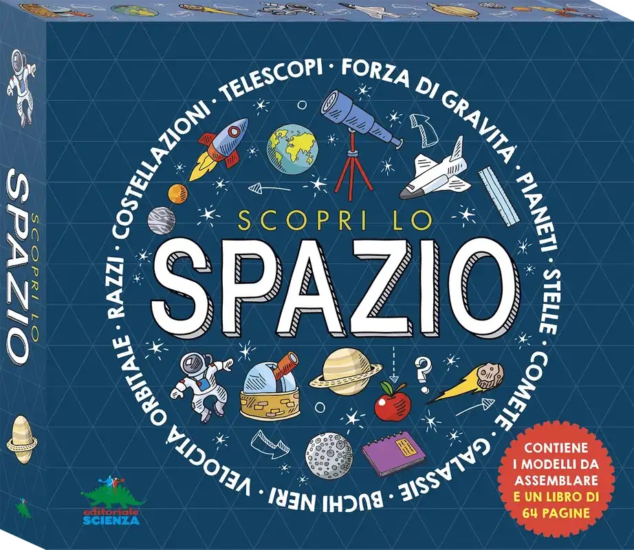 Scopri lo Spazio Contiene i modelli da assemblare e un libro di 64 pagine Sconto