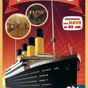 Ultime Pezzi Costruisci il Titanic Costruisci una nave di 65cm – Libro + modellino con 48 pezzi