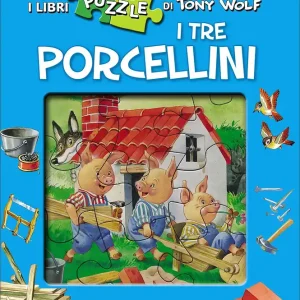 I tre porcellini Con 4 puzzle di Tony Wolf Affare