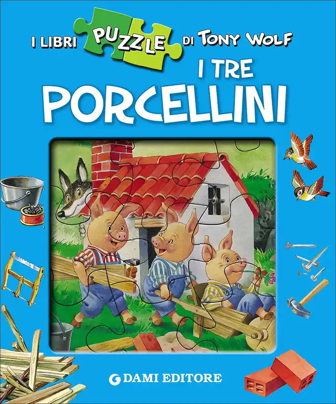 I tre porcellini Con 4 puzzle di Tony Wolf Affare