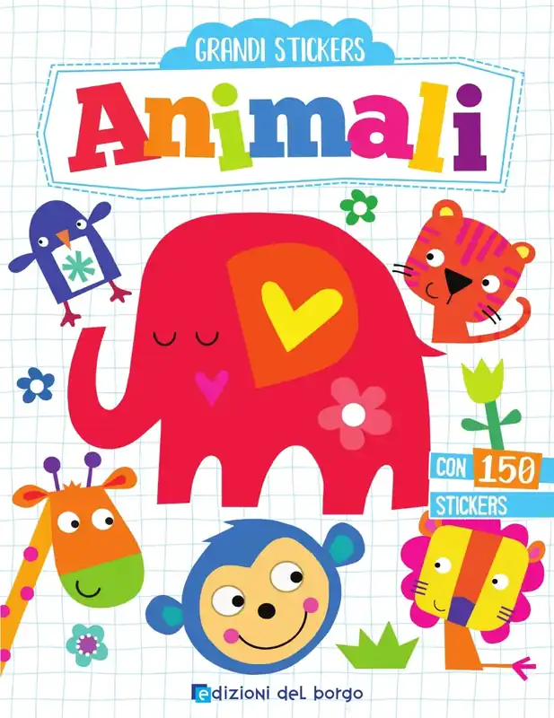 Saldi Grandi Stickers - Animali Con 150 stickers