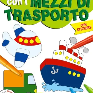 Compra Online Colora e gioca con i mezzi di trasporto (con stickers)