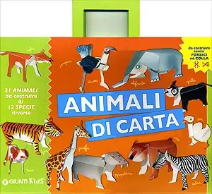 Pagamento Sicuro Animali di carta 21 animali da costruire di 12 specie diverse - senza forbici né colla