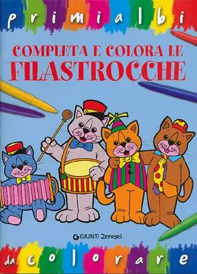 Prezzo Conveniente Completa e colora le Filastrocche Primi albi da colorare