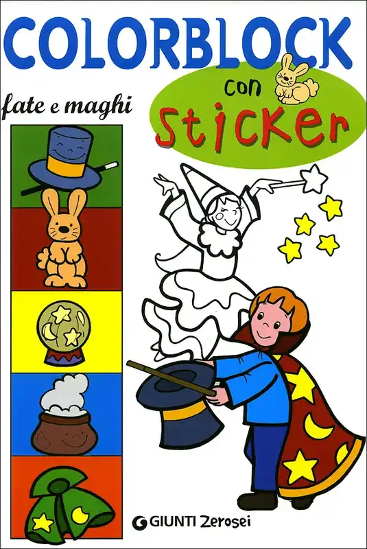 Colorblock con Sticker fate e maghi Prezzo Ridotto