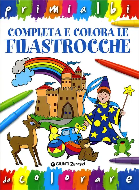 Ultimissimo Modello Completa e colora le Filastrocche primi albi da colorare