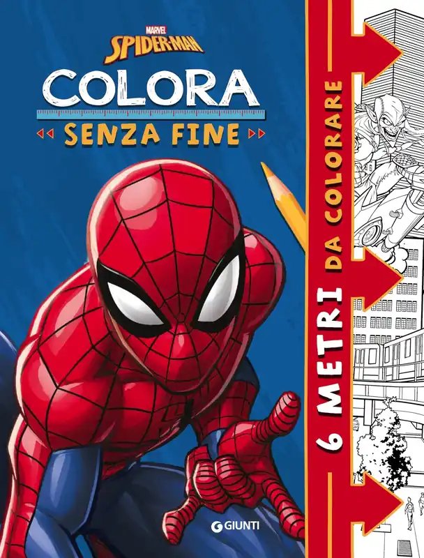 Spider-Man Colora senza fine - 6 metri da colorare Occasione Imperdibile
